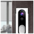 Smart Wireless Video Doorbell Camera with PIR Motion Sensor - White