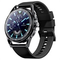 Smartwatch with Blood Pressure and O2 Sensor H8S - Silicone Strap - Black