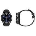 Smartwatch with TWS Earphones JM06 - Silicone Strap - Black