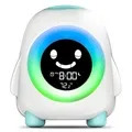 Smile Kids Alarm Clock with Colorful Night Light - Blue