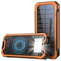 Solar Power Bank/Wireless Charger YD-888W - 10000mAh - Orange