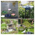 Solar Powered Floating Fountain Pump - Black