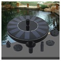 Solar Powered Floating Fountain Pump - Black