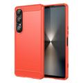Sony Xperia 1 VII Brushed TPU Case - Carbon Fiber