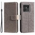 Sony Xperia 1 VIII Mandala Wallet Case with Wrist Strap