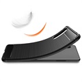 Sony Xperia 10 III, Xperia 10 III Lite Brushed TPU Case - Carbon Fiber - Black