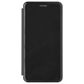Sony Xperia 10 III, Xperia 10 III Lite Flip Case - Carbon Fiber - Black