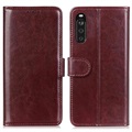 Sony Xperia 10 III, Xperia 10 III Lite Wallet Case With Stand Feature - Brown