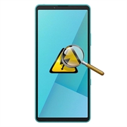Custodia Portafoglio Per Sony Xperia 10 III Con Supporto E Slot Carte – Pelle PU Blu, Chiusura Magnetica