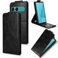 Sony Xperia 10 VIII Vertical Flip Case with Stand - Black