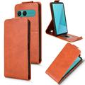 Sony Xperia 10 VIII Vertical Flip Case with Stand - Brown