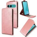 Sony Xperia 10 VIII Vertical Flip Case with Stand - Rose Gold
