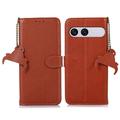 Sony Xperia 10 VIII Wallet Leather Case with RFID - Brown
