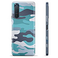 Sony Xperia 5 II TPU Case - Blue Camouflage