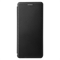 Sony Xperia 5 III Flip Case - Carbon Fiber - Black