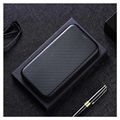 Sony Xperia 5 III Flip Case - Carbon Fiber - Black