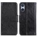 Sony Xperia 5 V Elegant Series Wallet Case - Black