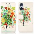 Sony Xperia 5 V Glam Series Wallet Case - Flowering Tree / Colorful
