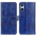 Sony Xperia 5 V Wallet Case with Magnetic Closure - Blue
