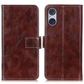 Sony Xperia 5 V Wallet Case with Magnetic Closure - Brown