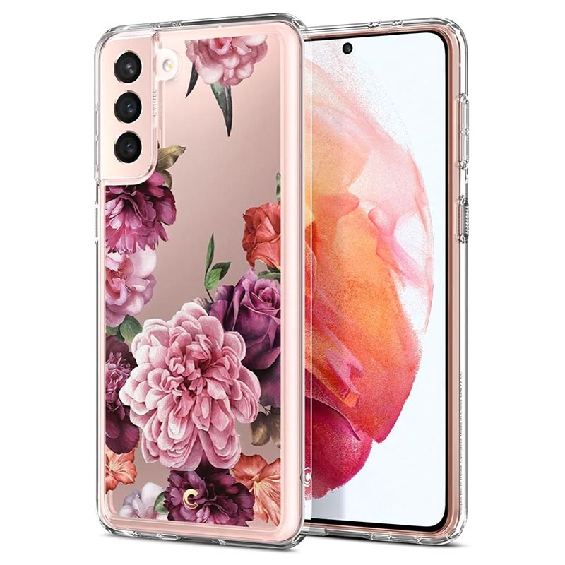 Spigen Cyrill Cecile Samsung Galaxy S21 5g Hybrid Case Pink Flowers Spigen Cyrill Cecile Samsung Galaxy S21 5g Hybrid Case Pink Flowers