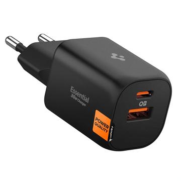 Spigen Essential EE352EU 2-Port Wall Charger 35W - Black