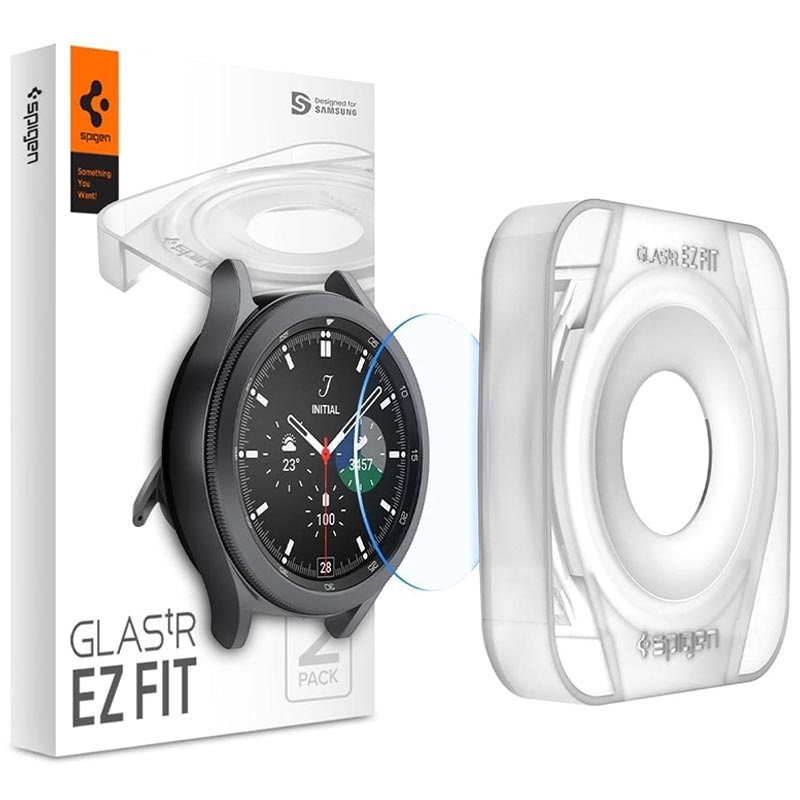 Spigen Glas.Tr Ez Fit Samsung Galaxy Watch4 Classic Screen Protector - 46mm  - 2 Pcs.