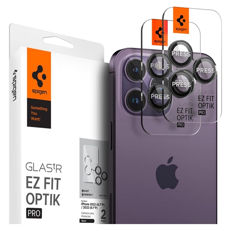 Spigen Glas.tR Ez Fit Optik Pro iPhone 14 Pro/14 Pro Max/15 Pro/15