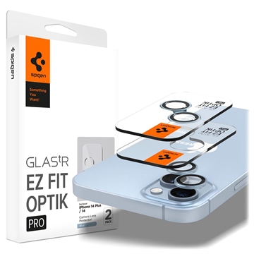 Spigen Glas.tR Ez Fit Optik Pro iPhone 14/14 Plus/15/15 Plus Camera Lens Protector - Blue