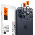 Spigen Glas.tR Ez Fit Optik Pro iPhone 14 Pro/14 Pro Max/15 Pro/15 Pro Max Camera Lens Protector - Blue Titanium