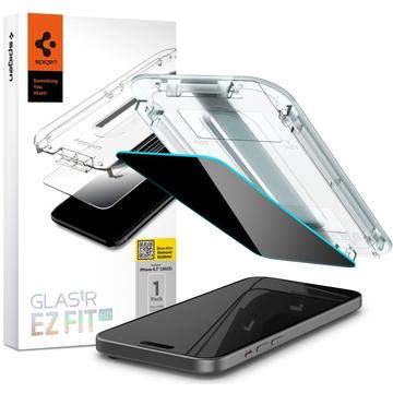 iPhone 15 Pro Spigen Glas.tR Ez Fit Privacy Screen Protector - 9H