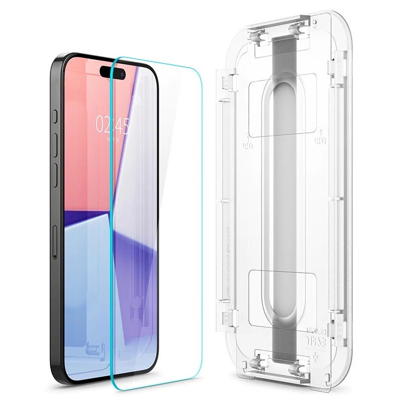 Spigen Glas.tR Ez Fit iPhone 14 Pro Max Screen Protector - 9H - 2 Pcs.