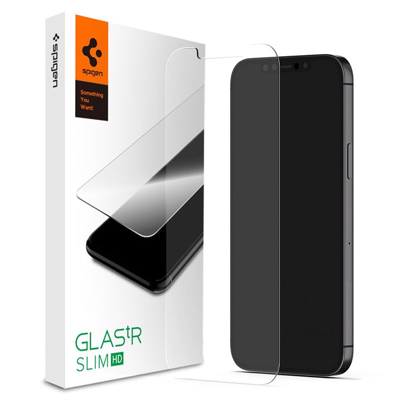 Spigen Glas.tR Slim iPhone 12 Mini Tempered Glass Screen Protector