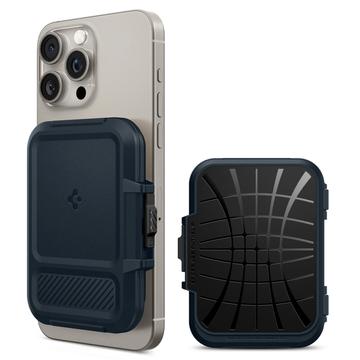 Spigen Lock Fit MagSafe Wallet and Card Holder - Metal Slate