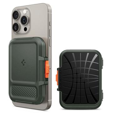 Spigen Lock Fit MagSafe Wallet and Card Holder - Military Green