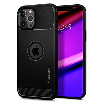 Spigen Rugged Armor iPhone 12/12 Pro Case - Black