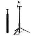 Spigen S541W 2-in-1 Bluetooth Selfie Stick and Auto-Deploy Tripod - Black