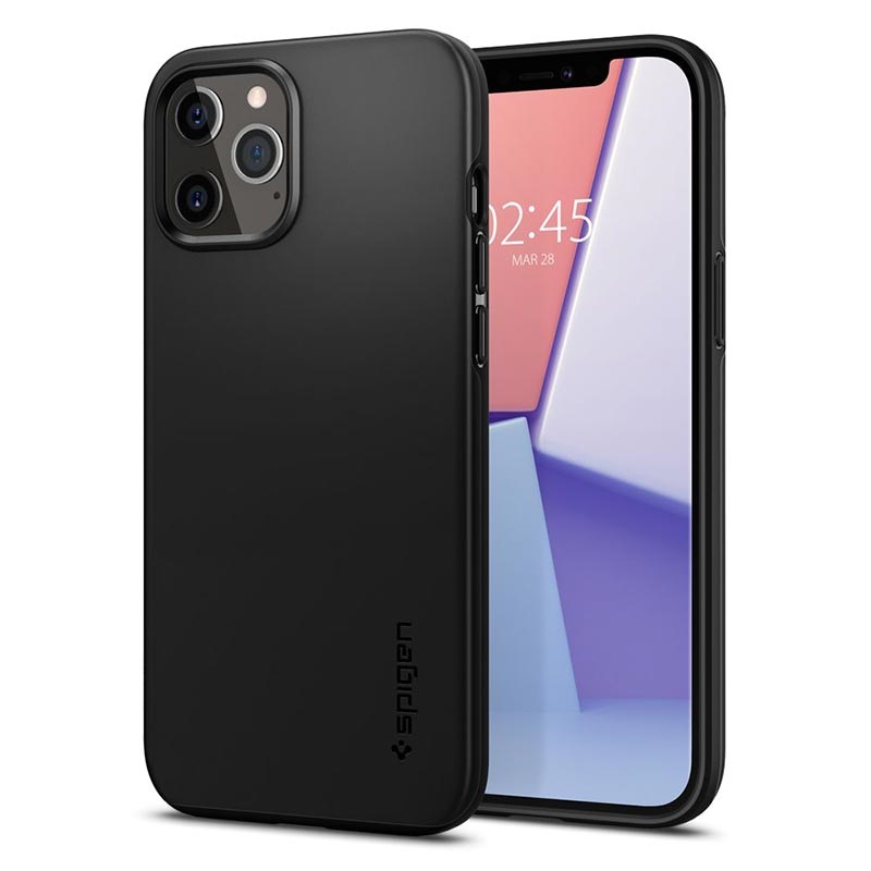 Spigen Thin Fit iPhone 12/12 Pro Case - Black