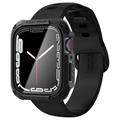 Spigen Tough Armor Apple Watch Series 9/8/7 Case with Screen Protector - 9H - 45mm - Black