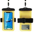 Sports Waterproof Case w. Armband and Strap - 6.5" - Yellow