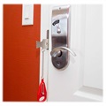 Stainless Steel Portable Security Door Lock - Red