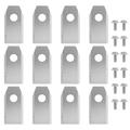 Stainless Steel Replacement Blades for Ecovacs Goat Robot Lawn Mower - 12 Pcs.
