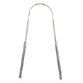 Stainless Steel Reusable Tongue Scraper - Silver
