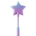 Star Credit Card Wand Payment Tool / Contactless Card Holder - Light Blue / Purple