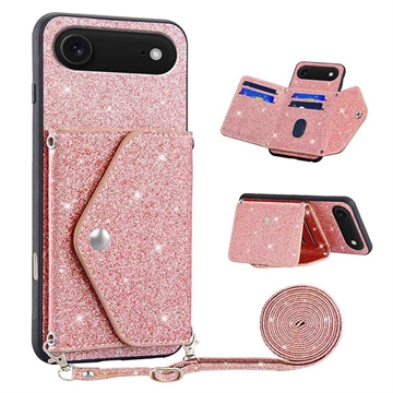 iPhone Air Stardust Case with Card Holder - Pink