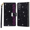 Starlight Series Samsung Galaxy S22 5G Wallet Case - Black