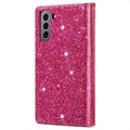 Starlight Series Samsung Galaxy S22 5G Wallet Case - Hot Pink