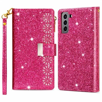 Starlight Series Samsung Galaxy S22+ 5G Wallet Case - Hot Pink