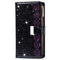 Starlight Series Samsung Galaxy S22 Ultra 5G Wallet Case - Black