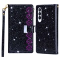 Starlight Series Samsung Galaxy Z Fold4 5G Wallet Case - Black